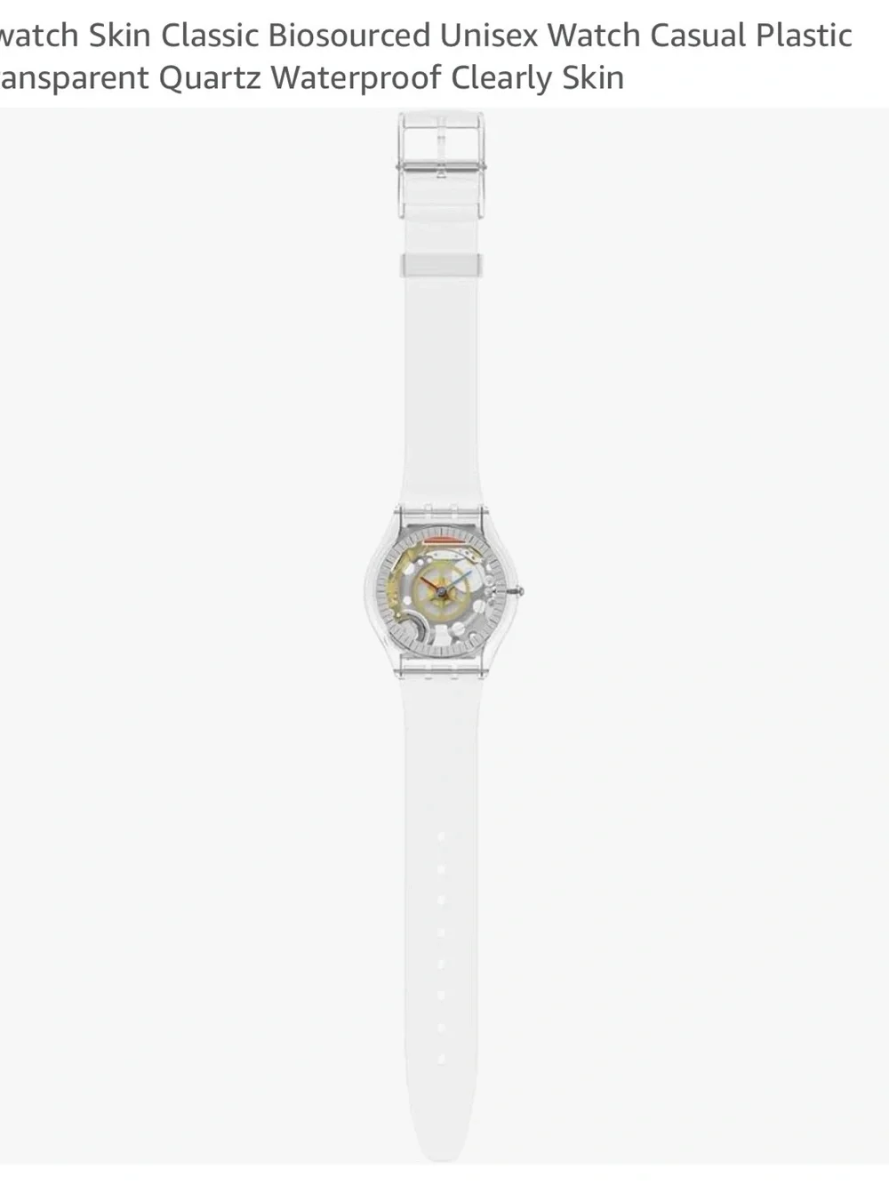 Swatch transparent watch